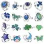FIBO STEEL 16 Pcs Mood Ring Color Change Rings Emotional Feeling Adjustable Ring With Cute Animals FIBO STEEL 16 Pcs Mood Ring Color Change Rings Emotional Feeling Adjustable Ring With Cute Animals