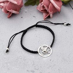 SEIRAA The Hunger Games Inspired Gifts Bird Adjustable Handmade Bracelet Katniss Everdeen Jewelry for Movie Fans