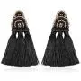 Bohemian Multi Tassel Statement Drop Earrings - Silky Thread Strand Fan Fringe Chandelier Geometric Acetate, Bead, Rhinestone, Snake Faux Leather Dangles Bohemian Multi Tassel Statement Drop Earrings - Silky Thread Strand Fan Fringe Chandelier Geometric Acetate, Bead, Rhinestone, Snake Faux Leather Dangles