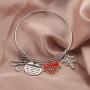 BAUNA Nurse Bracelet Never Underestimate The Difference You Made and The Lives You Touched Heartbeat Stethoscope RN Jewelry Retirement Gifts for Nurses