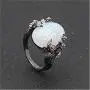 HSQYJ Vintage Plum Blossom Tree Ring Enamel Oval Natural Stone Wedding Engagement Anniversary Party Rings Simple Fashion Creative Jewelry for Women Girl Gift HSQYJ Vintage Plum Blossom Tree Ring Enamel Oval Natural Stone Wedding Engagement Anniversary Party Rings Simple Fashion Creative Jewelry for Women Girl Gift