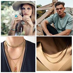 2MM 3MM 4MNM 5MM Square Rolo Chain Stainless Steel Round Box Necklace Men Women Jewelry