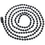 COOLSTEELANDBEYOND Two-Pieces Military Army Dog Tag with Black Silicone Mens Pendant Necklace, 28 inches Ball Chain