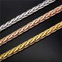 U7 Cuban Chain,Snake Chain Set,18K Real Gold Plated 5MM-8MM Wide Necklace or Wrist Link,Length 8.3 Inch-30 Inch,Send Gift Box