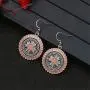 DAMLENG 3 Pairs Bohemian Vintage Round Enamel Flower Pattern Dangle Earrings Retro Boho Dangle Drop Earrings for Women Girls Jewelry Accessories Set DAMLENG 3 Pairs Bohemian Vintage Round Enamel Flower Pattern Dangle Earrings Retro Boho Dangle Drop Earrings for Women Girls Jewelry Accessories Set