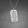 Lcbulu Son Necklace Gifts from Mom - to My Son Dog Tag Inspirational Necklace for Son, Mother to Son Necklace, Son Gifts from Mother