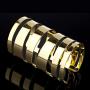 Lux Accessories Wide Cutout Geo Arm Cuff