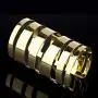 Lux Accessories Wide Cutout Geo Arm Cuff Lux Accessories Wide Cutout Geo Arm Cuff