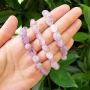 Adabele 1pc Natural 7 inch 7.5 inch Gemstone Bracelet Stretchy Chakra Gems Stones 7-10mm Free Form Beads Healing Crystals Engergy Quartz Jewelry Women Girls Birthday Gift