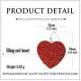 RareLove Valentines Gifts for Girlfriend Bling Red Heart Hook Dangle Earrings Statement Jewelry For Women Girls Silver Alloy Plated RareLove Valentines Gifts for Girlfriend Bling Red Heart Hook Dangle Earrings Statement Jewelry For Women Girls Silver Alloy Plated