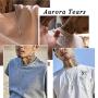 Aurora Tears LGBT Necklace Women 925 Sterling Silver Gay Pride Pendant Rainbow Jewelry