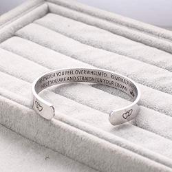 Bracelet For Daughter Niece Sister Mother Granddaughter Remember whose Daughter you are and straighten your crown