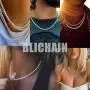 BLICHAIN Tennis Chain Necklace Bracelet 18K Gold Silver Bling Bling Luxury Iced Out Chain 5MM with Cubic Zirconia Stones Hip Hop Jewelry for Men and Women 7inches to 24inches BLICHAIN Tennis Chain Necklace Bracelet 18K Gold Silver Bling Bling Luxury Iced Out Chain 5MM with Cubic Zirconia Stones Hip Hop Jewelry for Men and Women 7inches to 24inches