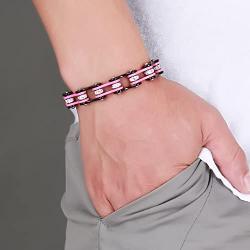 BEMI Cool Style Gothic 10MM Wide Bike Motorcycle Chain Polished Stainless Steel Link Bracelet for Men