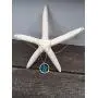 Ocean Waves Sea Glass Pendant Necklace, with sterling silver chain,Handmade Silver Plated Hoop with TumbledTurquoise Sea Glass