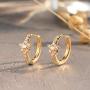 LOYATA Star Huggie Earrings Gold Dangle Hoop Drop 14K Gold Filled Dainty Small Simple Hypoallergenic Jewelry Gift for Women