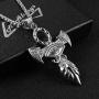 AsAlways Men & Women 18K Gold Eye of Horus Egypt Charm Jewelry Good Luck Success Amulet Friendship Cross pendant