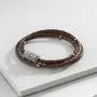 Silpada Multi-Purpose Genuine Leather Wrap Chain Bracelet in Sterling Silver and Brass, 29'' Silpada Multi-Purpose Genuine Leather Wrap Chain Bracelet in Sterling Silver and Brass, 29''
