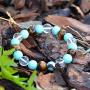 Triple Stone Ultimate Student Bracelet – Studying, Mental Focus and Memory – Turquoise – Crystal Quartz – Tiger Eye – Bracelet for Student – Focus Bracelet - Gemstone Beaded Stretch Bracelet (10mm)