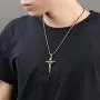 LineAve Mens Stainless Steel Jesus Christ Crucifix Cross Pendant Necklace LineAve Mens Stainless Steel Jesus Christ Crucifix Cross Pendant Necklace