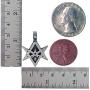 Thelema Jewelry Unicursal Hexagram Seal of Orichalcos unicursally six pointed star Celt Protection Amulet Pewter Boys Mens Womens Pendant Necklace Charm for men women boys girls w Silver Ball Chain