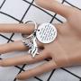 BAUNA Phoenix Encouragement Keychain Phoenix Jewelry for Friends She Fell She Broke and Then She Rose Again Phoenix Charms