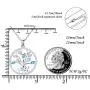 Distance Mother and Child Lovely Elephant for Women Heart Pendant Necklace 925 Sterling Silver Animal Jewelry for Mom Daughter