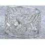 Alilang Womens Silvery Tone Clear Crystal Rhinestones Spider Web Bangle Bracelet Alilang Womens Silvery Tone Clear Crystal Rhinestones Spider Web Bangle Bracelet