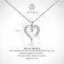 Billie Bijoux Silver Love Heart Necklace 925 Sterling Silver Platinum Plated Round CZ Diamond Fine Womans jewelry Gift for Women Girls Valentines Day Mothers Day Billie Bijoux Silver Love Heart Necklace 925 Sterling Silver Platinum Plated Round CZ Diamond Fine Womans jewelry Gift for Women Girls Valentines Day Mothers Day