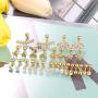 YADOCA 14 Pairs Stainless Steel Ear Cartilage Piercing Earrings Helix Tragus Barbell for Women Men Moon Star Heart Flower CZ Stackable Cartilage Earrings Set Silver-tone Rose Gold-tone Rose Gold-tone