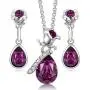 CDE Jewelry Sets for Women Rose Gold Jewelry Embellished with Crystal from Austria Mothers Day Jewelry Gifts Necklace and Earrings Set for Mom Wife CDE Jewelry Sets for Women Rose Gold Jewelry Embellished with Crystal from Austria Mothers Day Jewelry Gifts Necklace and Earrings Set for Mom Wife