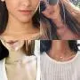 AIDSOTOU 12 Pcs Choker Necklaces Set for Teen Girls Women Bohemian Chain Chokers Gift Pack
