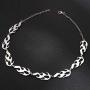 Harajuku Streetwear Flame Necklace for Women Girls Hip Hop Punk Accessory Mens Choker Necklaces Boys Rock Gothic Chain Adjustable Jewelry