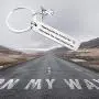 AKTAP New Driver Gift Sweet 16 Key Chain Angels Guide My Travels for They Know The Road Ahead of Me Christian Keychain Graduation Gift for Travelers AKTAP New Driver Gift Sweet 16 Key Chain Angels Guide My Travels for They Know The Road Ahead of Me Christian Keychain Graduation Gift for Travelers