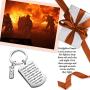 Fireman Prayer Keychain Fireman Graduation Gift Firemen Jewelry(Firefighter prayer KR)