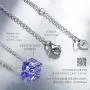 NINASUN Mothers Day Cube Square Crystal Necklace With 925 Sterling Silver Chain＆Crystal from Austria Pendant Necklace for Women Girls