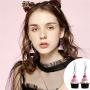 DAMLENG 2 Pairs Unique Handmade Simulation Strawberry Layer Cake Dessert Dangle Drop Earrings Set for Women Girls Teens funny Creative Ice Cream Food Jewelry Gifts