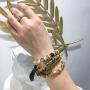Baoqin Boho Beaded Bracelets for Women - Charm Stackable Multilayer Bracelets Gift for Women Girls Men