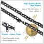 PROSTEEL Stainless Steel 7mm Cuban Link Chain/7mm Figaro Chain/5mm 3D Chain for Men Women, Hypoallergenic, Suitable for Sensitive Skin, 18''/20''/22''/24''/26''/28''/30'', Come Gift Box