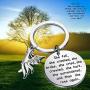 BAUNA Phoenix Encouragement Keychain Phoenix Jewelry for Friends She Fell She Broke and Then She Rose Again Phoenix Charms