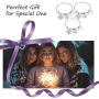 EIGSO Sister Gift The Love Between Sisters is Forever Sister Bracelet Set Sister Gift for Big sis Mid Sis Lil Sis