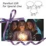 EIGSO Sister Gift The Love Between Sisters is Forever Sister Bracelet Set Sister Gift for Big sis Mid Sis Lil Sis