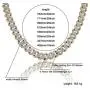 JINAO Hip Hop 14mm 6 Times Heavy 14K Gold Plated Miami Cuban Link Chain Choker for Men Full Iced out Prong Setting Bling CZ Rapper Necklace JINAO Hip Hop 14mm 6 Times Heavy 14K Gold Plated Miami Cuban Link Chain Choker for Men Full Iced out Prong Setting Bling CZ Rapper Necklace