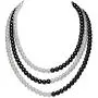 BABEYOND 1920s Imitation Pearls Necklace Gatsby Pearl Necklace 20s Pearls 1920s Flapper Accessories Dual Color Patchwork Style BABEYOND 1920s Imitation Pearls Necklace Gatsby Pearl Necklace 20s Pearls 1920s Flapper Accessories Dual Color Patchwork Style