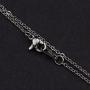 FTA Dog Necklace Paw Charm Dog Mom Gifts Silver Layered Pendants