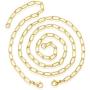 Paperclip Necklace and Bracelet Set, Chain Link Necklace & Chain Bracelet Matching Jewelry Set