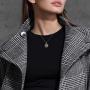 NTLX Gold Plated Pendant Necklace for Women – Stylish Gold Design – Druzy Pendant Necklace – Great Gift