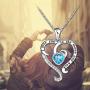 Heart Necklace 925 Sterling Silver I Love You Forever Pendant 3-Layer Heart Necklace for Valentines Mothers Day Jewelry Gifts for Women Girls Couples Girlfriend Mom Wife