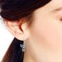 Guardian Angel of Love .925 Sterling Silver Dangle Earrings