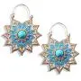 DAMLENG Unique Handmade Blue Boho Vintage Gypsy Mandala Flower Dangle Earrings for Women Girls Ethnic Tribal Retro Turquoise Geometry Hollow Leaf Jewelry Drop Earrings DAMLENG Unique Handmade Blue Boho Vintage Gypsy Mandala Flower Dangle Earrings for Women Girls Ethnic Tribal Retro Turquoise Geometry Hollow Leaf Jewelry Drop Earrings
